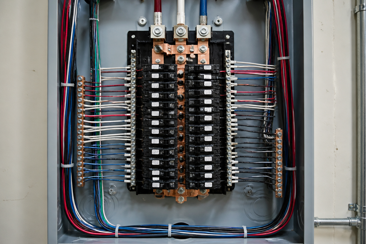 Electrical panels and subpanels layout