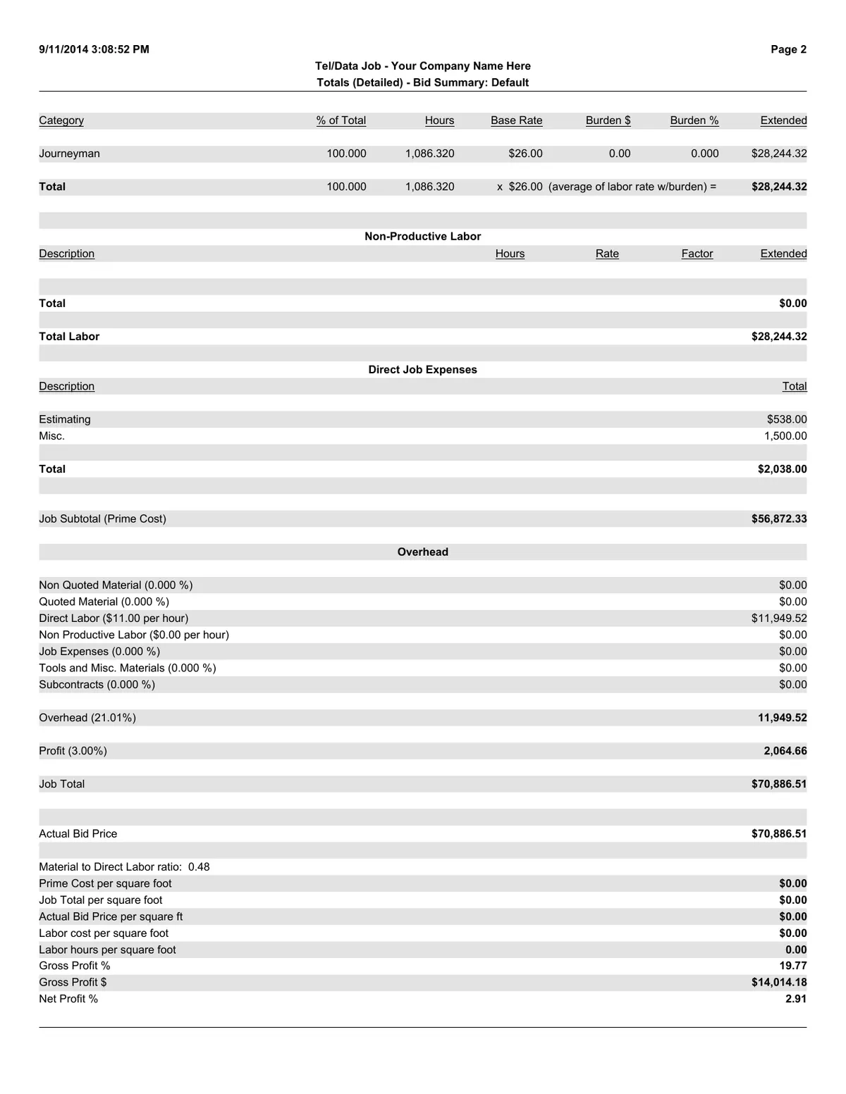 Datacom Takeoff Example: Hospital Addition and Renovation preview, page 4 of 5
