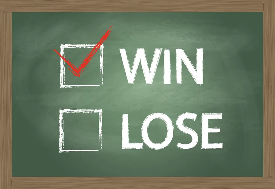 Win checked, lose unchecked